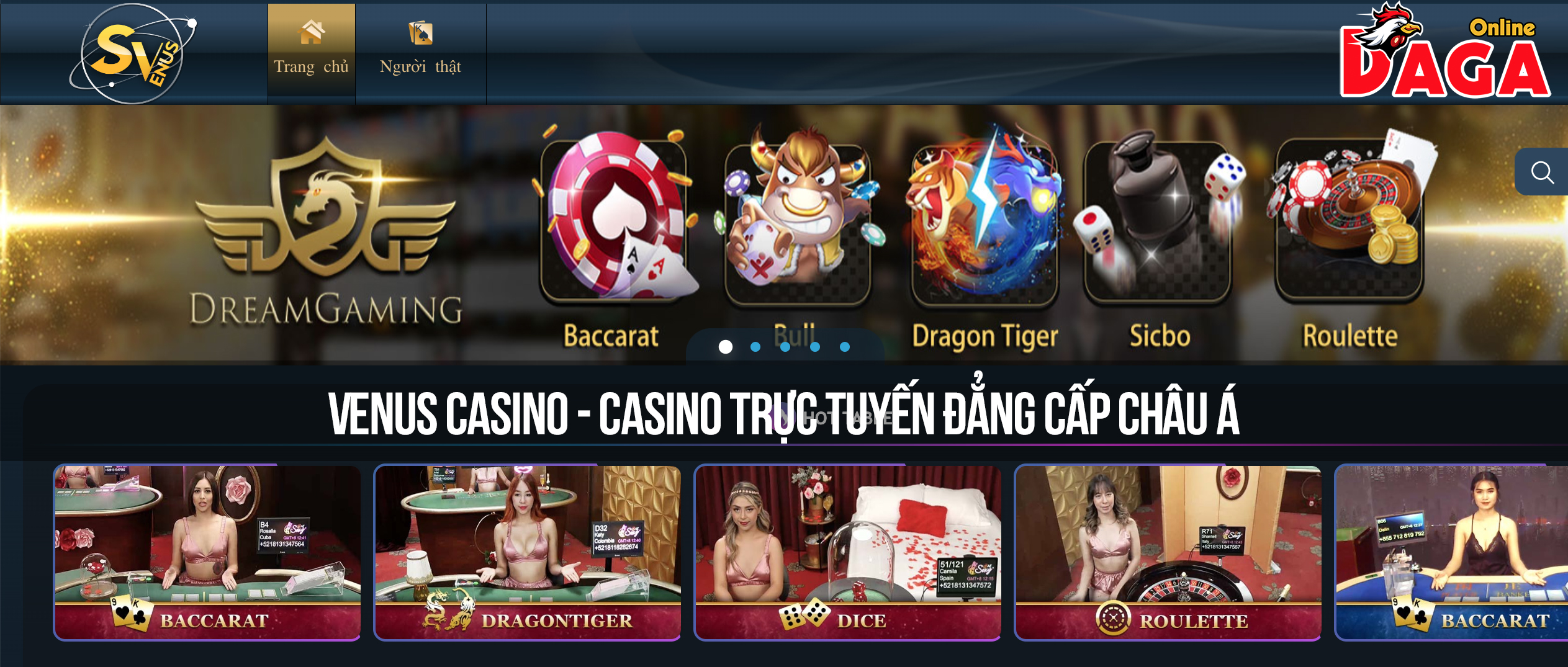 Venus Casino – Casino trực tuyến đẳng cấp Châu Á