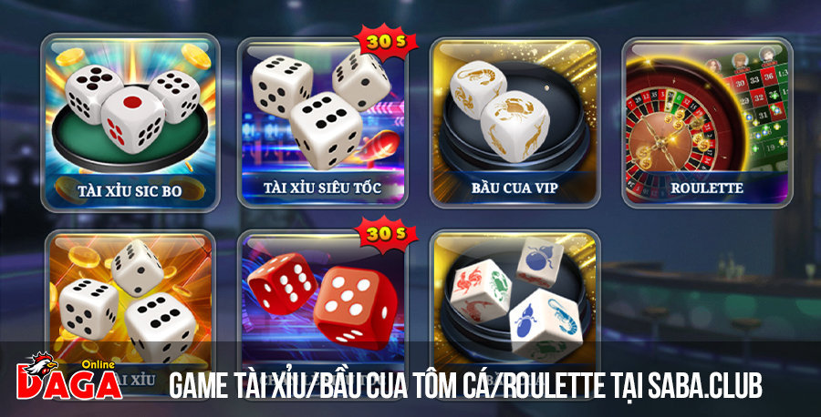 Tài xỉu / Bầu Cua Tôm Cá / Roulette